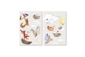 Babyutstyr - Filibabba Wallstickers - Dreamy Adventurers - FI-03821
