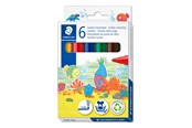 Skrive- & Tegneverktøy - Staedtler Fibre-tip Jumbo 6pcs wallet - 340 C6