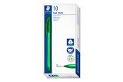Skrive- & Tegneverktøy - Staedtler Ballpoint pen ball 4320 10 pcs M green - 4320 M-5