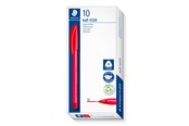 Skrive- & Tegneverktøy - Staedtler Ballpoint pen ball 4320 10 pcs M red - 4320 M-2