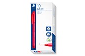 Skrive- & Tegneverktøy - Staedtler Ballpoint pen ball 4320 10 pcs F red - 4320 F-2