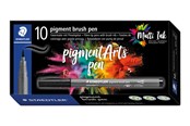 Skrive- & Tegneverktøy - Staedtler pigment brush pen 10 pcs sienna raw - 371-730