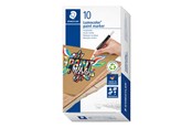 Skrive- & Tegneverktøy - Staedtler Acrylic marker Lumocolor.10 pcs white - 349-0