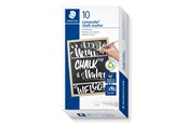 Skrive- & Tegneverktøy - Staedtler Chalk marker Lumocolor white 10 pcs - 344-0