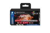 Skrive- & Tegneverktøy - Staedtler pigment brush pen Reds&Browns 6pcs - 371 C6-7