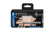 Skrive- & Tegneverktøy - Staedtler pigment brush pen Beiges&Neutr 6pcs - 371 C6-6