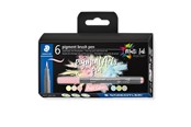 Skrive- & Tegneverktøy - Staedtler pigment brush pen Pastel Colou 6pcs - 371 C6-10