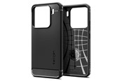 Mobil - Deksel og etui - Spigen Rugged Armor - matte black - Xiaomi 15 - ACS08859
