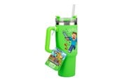 Reklameartikler - Paladone - Minecraft Green 900ml Insulated Cup and Straw - PP14600MCF