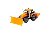 Leketøysbil - Cavallino Toys Cavallino Tractor with Snow Plow Yellow Scale 1:32 - 1234FM04