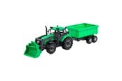 Leketøysbil - Cavallino Toys Cavallino Tractor with Loader and Trailer Tipper Truck Green Scale 1:32 - 1254FM04
