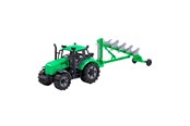 Leketøysbil - Cavallino Toys Cavallino Tractor with Plough Green Scale 1:32 - 1263FM04