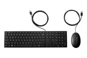 Tastatur - HP Wired Desktop 320MK Mouse and Keyboard (9SR36UT) - Tastatur & Mussett - Dansk - Svart - 9SR36UT#UUW