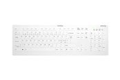 Tastatur - Cherry Active Key AK-C8112 - keyboard - wipe disinfection flat key profile - QWERTY - Pan Nordic - white Input Device - Tastatur - Nordisk - Hvit - AK-C8112-FU1-W/PN