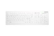 Tastatur - Cherry Active Key AK-C8112 - keyboard - wipe disinfection flat key profile - QWERTY - Pan Nordic - white Input Device - Tastatur - Nordisk - Hvit - AK-C8112-FUS-W/PN