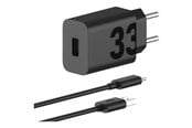 Mobil - Adaptere og ladere - Motorola TurboPower 33W Power Adapter - Black (Incl. USB-A -> USB-C cable) - PG38C06448
