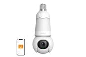 Overvåkningskamera - IMOU 2-in-1 Bulb and 360° Outdoor Camera WiFi  Bulb Cam 5MP - IPC-S6DP-5M0WEB-E27