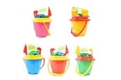 Utendørsleker - Happy Summer Beach Bucket Set 6 pcs - assorted - 303002