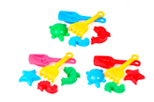 Utendørsleker - Happy Summer Beach Toy Set 5 pcs assorted - 303008