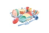 Lekekjøkken & Utstyr - PLAY - Dish drainer & Kitchenware (23 pcs) - 4820