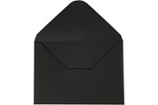 Konvolutt - Creativ Company - Envelope Black 11.5x16cm 10 pcs. - 217012