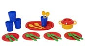 Lekekjøkken & Utstyr - Plasto  Dinner set 23 parts - 2969000