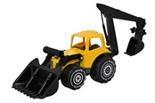 Utendørsleker - Plasto Tractor with frontloader & backhoe 70 cm - 1673000YEB