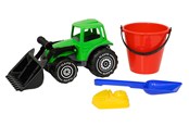 Utendørsleker - Plasto  Tractor and sand toys 4 parts - 1514000