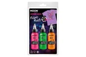 Kreative leker - Haza Witbaard Textile paint Neon 3x30ml - Orange Green Pink - M38583