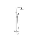 Dusj- og monteringstilbehør - Hansgrohe Vernis Blend showerpipe with thermostatic mixer, Ø200mm head shower, chrome - 26276000