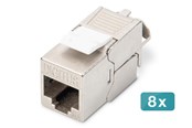 Tilbehør - DIGITUS CAT 6A Keystone Module (8-Pack) - DN-93615-8