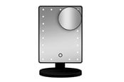 Dekorasjon - Gillian Jones Makeup Mirror with LED Light Touch Function and GWP Suction Cup Mirror - Black - 10263-00
