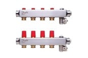Gulvvarme - Danfoss floor heating manifold 4+4 SSM - 088U0804