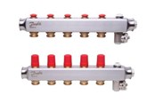 Gulvvarme - Danfoss floor heating manifold 5+5 SSM - 088U0805