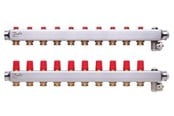 Gulvvarme - Danfoss floor heating manifold 10+10 SSM - 088U0810
