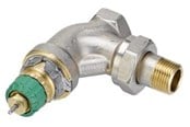 Radiatorer og ventiler - Danfoss RA-DV 10 dynamic radiator valve angled 3/8" - 013G7711