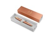 Skrive- & Tegneverktøy - Parker IM Writing Rituals Ballpoint Uplifting Orange Finish with Gradient & Gold Trims Medium Point Blue Ink Gift Box - 2203902