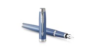 Skrive- & Tegneverktøy - Parker IM Writing Rituals Fountain Pen Peaceful Blue Finish with Gradient & Chrome Trims Fine Nib Blue Ink Gift Box - 2203904