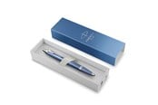 Skrive- & Tegneverktøy - Parker IM Writing Rituals Ballpoint Peaceful Blue Finish with Gradient & Chrome Trims Medium Point Blue Ink Gift Box - 2203906