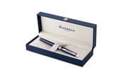 Skrive- & Tegneverktøy - Waterman Hemisphere Rollerball pen Blue Lacquer with Palladium trim Fine tip Black Ink Gift Box - 2214205