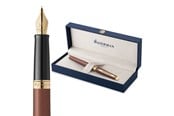 Skrive- & Tegneverktøy - Waterman Hémisphère Fountain Pen | Copper Red (The Understated Edit Collection) | Medium Nib with Blue Ink | Gift Box - 2217948