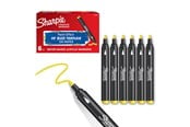 Skrive- & Tegneverktøy - Sharpie Creative Marker Acrylic Paint Pens | Bullet Tip Water-Based Paint Markers | Yellow | 6 Count - 2218063