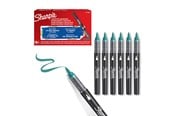 Skrive- & Tegneverktøy - Sharpie Creative Marker Acrylic Paint Pens | Brush Tip Water-Based Paint Markers | Emerald Green | 6 Count - 2218068
