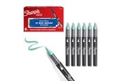 Skrive- & Tegneverktøy - Sharpie Creative Marker Acrylic Paint Pens | Brush Tip Water-Based Paint Markers | Lake Green | 6 Count - 2218117