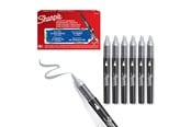 Skrive- & Tegneverktøy - Sharpie Creative Marker Acrylic Paint Pens | Brush Tip Water-Based Paint Markers | Cool Grey | 6 Count - 2218120