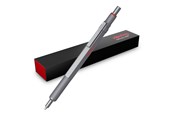 Skrive- & Tegneverktøy - Rotring 600 Gel Pen | 0.55 mm | Black Ink | Silver Metal Body Pen | Non-Slip Knurled Grip & Hexagonal Barrel | Refillable - 2196011