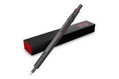 Skrive- & Tegneverktøy - Rotring 600 Mechanical Pencil | HB Lead 0.5 mm | All-Metal Body Propelling Pencil | Dark Stone | Non-Slip Knurled Grip & Hexagonal Barrel - 2204409