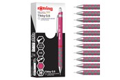 Skrive- & Tegneverktøy - Rotring Tikky Mechanical Pencil | HB Lead 0.5 mm | Magenta (pink) Barrel | Lightweight with Rubberised Grip | 12 Count - 2214580