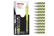 Skrive- & Tegneverktøy - Rotring Tikky Mechanical Pencil | HB 0.7 mm | Spidermum (lime) Barrel | Lightweight with Rubberised Grip | 12 Count - 2214586