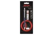 Skrive- & Tegneverktøy - Rotring Tikky Retro Mechanical Pencil & Eraser Set | 2B lead 0.5 mm | Blue Barrel - 2221253